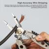 7-дюймовый многофункциональный инструмент для зачистки проводов, профессиональный инструмент для зачистки проводов 22-10 AWG, портативный кабель