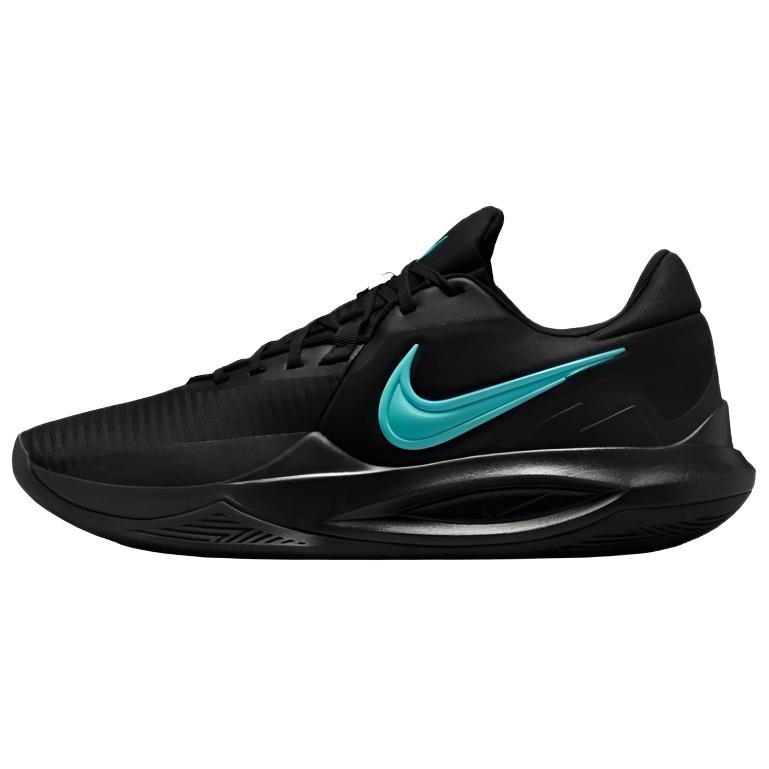 Nike Precision 6 Black Flare Light Cushioning Low top Basketball Shoes Men's Black IO7605-040(Team942-)
