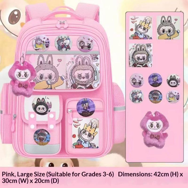 Children Elementary School Bag Grade Multi-layer Ridge Protection Girls Boys Backpack