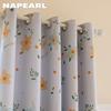 1 шт. NAPEARL 70-80% затемнение, модные и теплые детские напечатанные короткие шторы для спальни гостиной домашнего декора