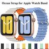 Ремешок Ocean для Apple Watch Band Ultra 49 мм, 45 мм, 44 мм, 40 мм, 41 мм, 42 мм, 38 мм, силиконовый браслет Correa для IWatch Ultra Serie 8 7 6 5 4 3 2 1 Se