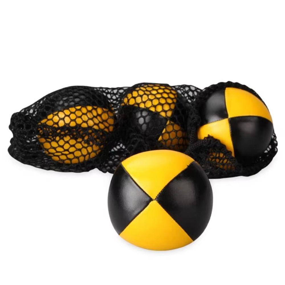 With 4 Panel Design Clown Juggle Ball Finger Flexibility Circus Ball Juggling Ball Children Toy
