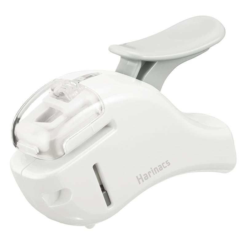 Степлер KOKUYO, Безскобовый степлер, HarinaX Compact Alpha, Светло-белый SLN-MSH305PW