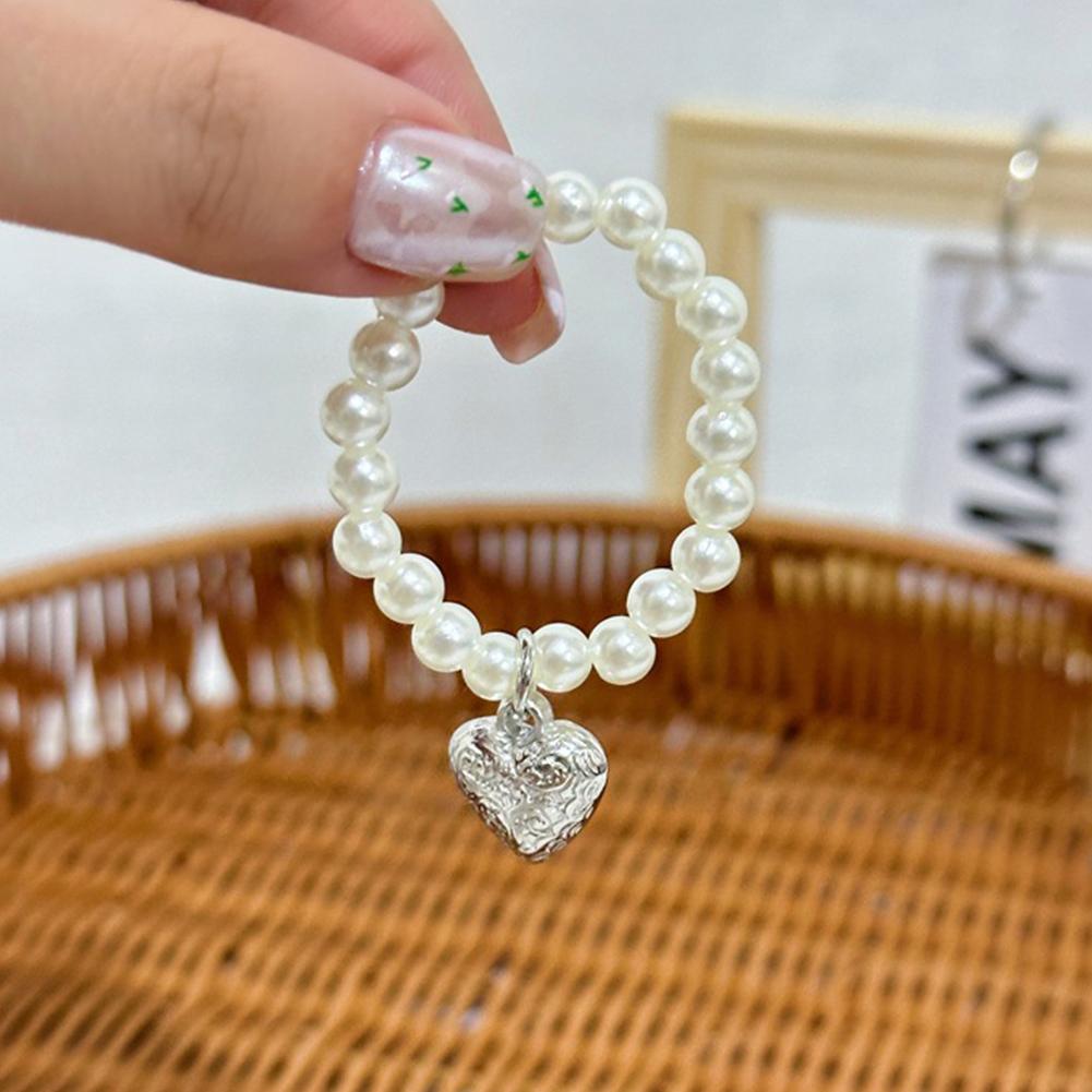 Мультяшная милая плюшевая кукла, ожерелье с подвеской в виде любви, жемчужная цепочка, изящное украшение, аксессуар для 13 см плюшевой куклы Master Dog