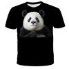 Chinese Giant Pandas Pattern Printed Round Neck Men's 3D T-shirt Leisure Loose Tops Breathable Comfortable Summer Clothes Men