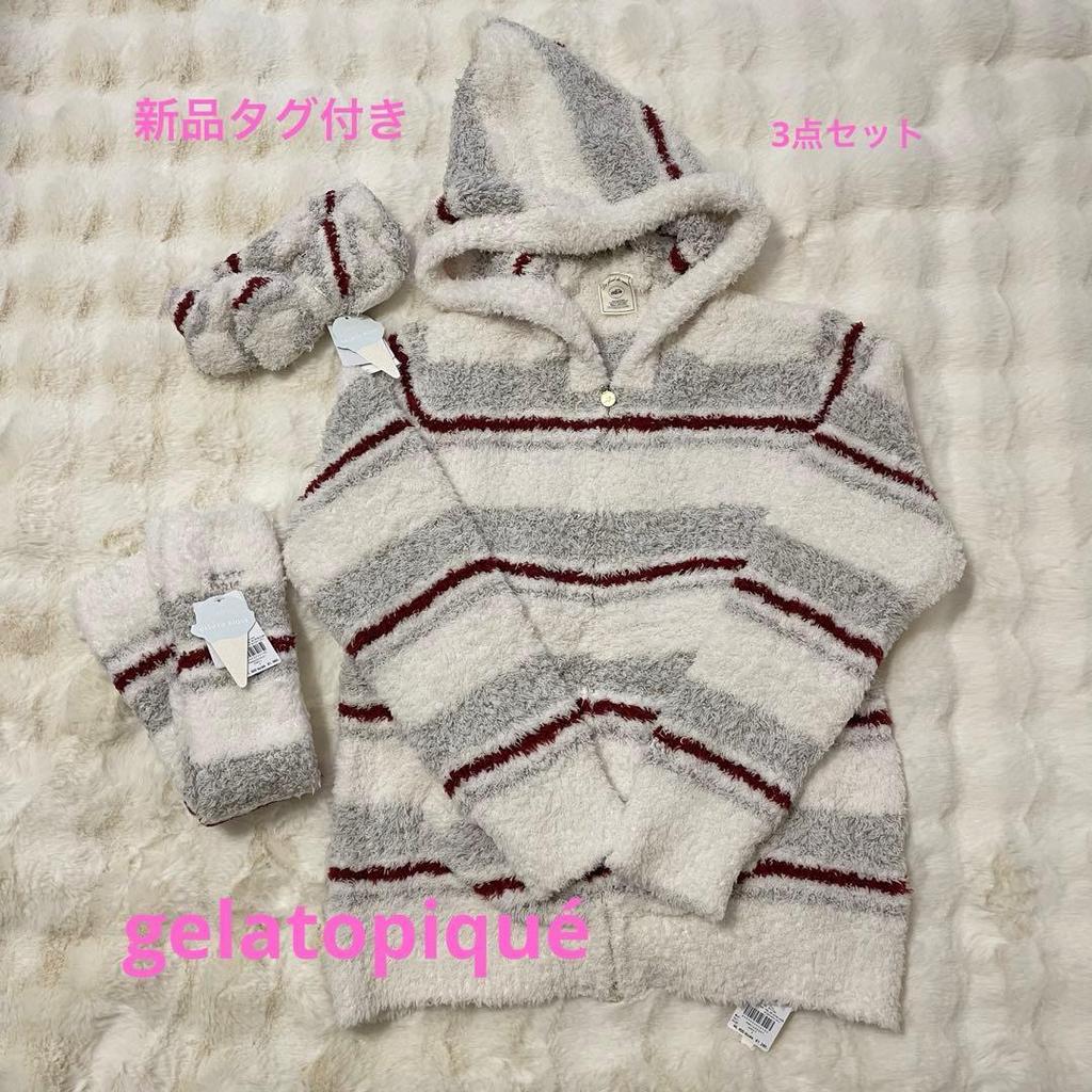 Used Gelato Pique 3-piece Border Parka Leg Warmer Hair Band