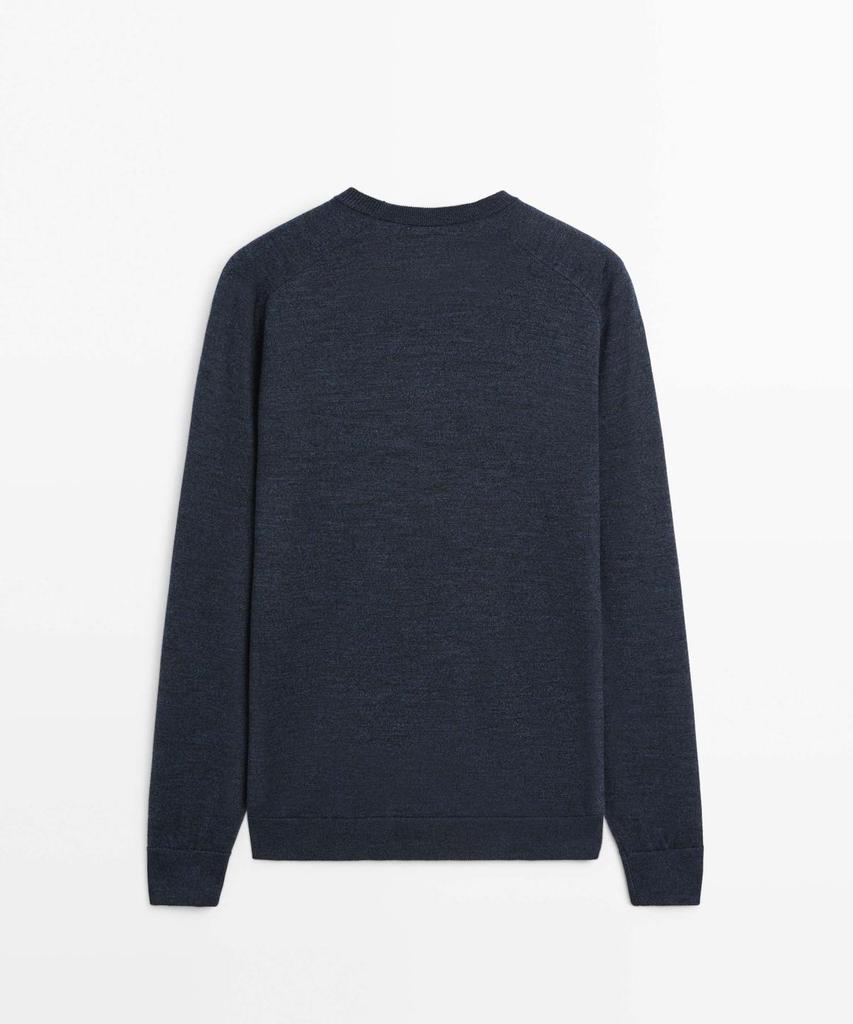 Masimodutti Круглый вырез 100% шерсть мериноса Вязаный свитер