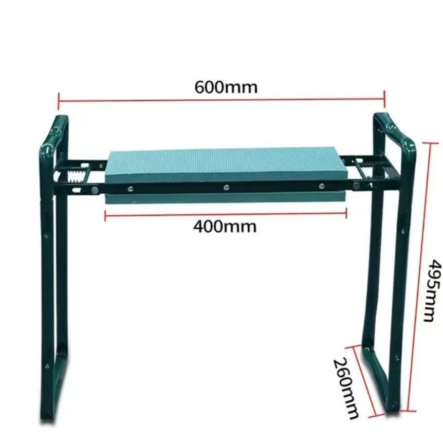 Садовый табурет с коленями и сумкой для хранения инструментов