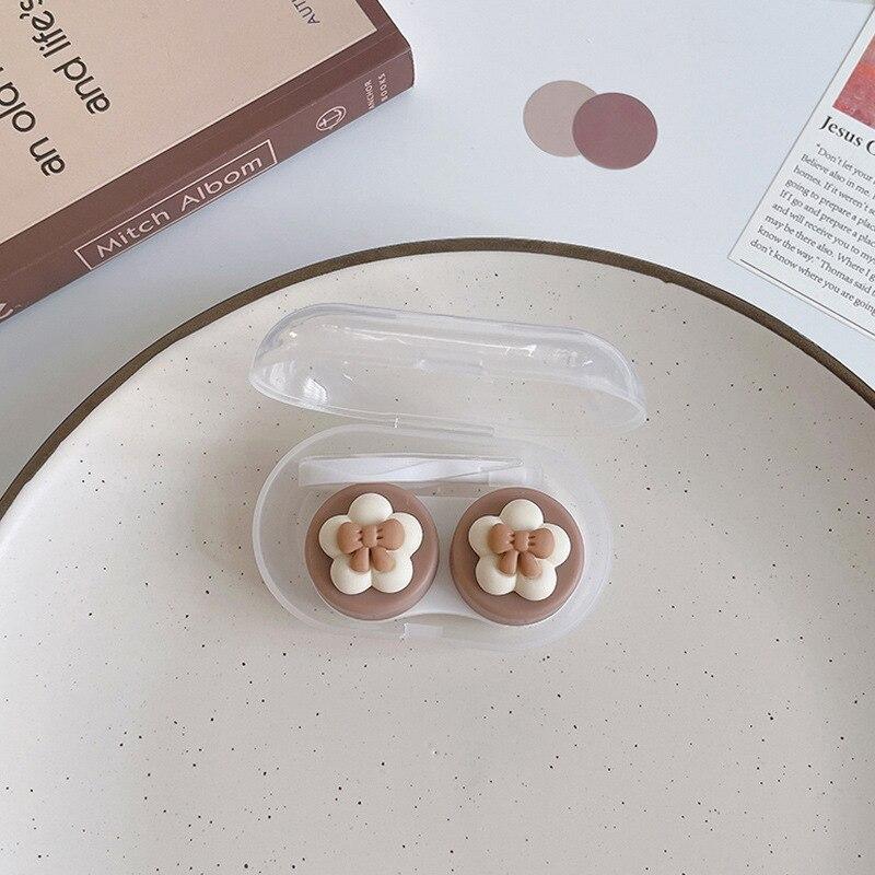 Чехол для контактных линз Новый чехол для контактных линз с пинцетом, набор присосок, портативный контейнер, коробка для контактных линз для женщин и мужчин