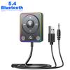 Автомобильный адаптер Bluetooth 5.4 Улучшенный двойной микрофон ENC Шумоподавление 3,5 мм AUX адаптер Bluetooth беспроводной приемник
