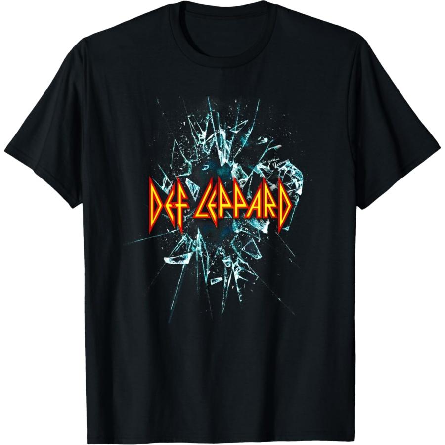 Unisex T-shirt Def Leppard Classic Black Album T-Shirt - , Adult Short Sleeve Tee