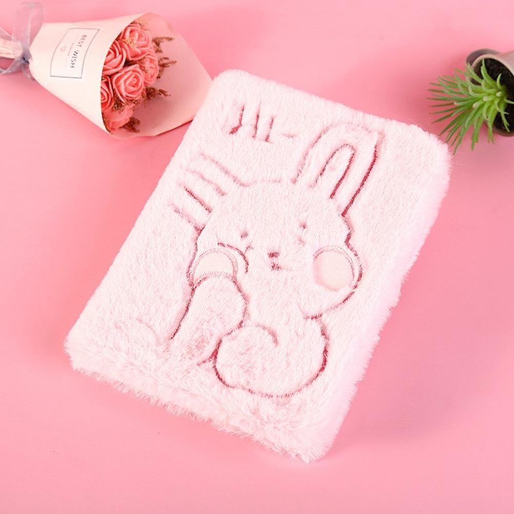 Unique Plush Embroidered Notebook Cute Plush Notepad Creative Personalized Notepad Girls