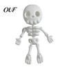 Articulated Skeleton Figures 3D Printed Cute Figurine, Halloween Decor, Plastic Ornament with Movable Joints for Desktop Home Party Decor Finished