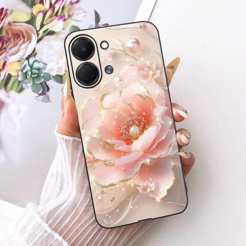 For Tecno Spark Go 3 Case Cover Fashion Butterfly Luxury Cute Painted Black Silicone Bumper For Tecno Spark Go3 KN3 Phone Casing