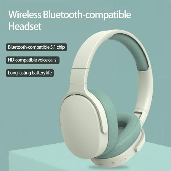 Wireless Headset HiFi Foldable Intelligent Noise Reduction Ergonomic Bluetooth-compatible 5.1 Stereo Over Ear Headphone Audio Accessories