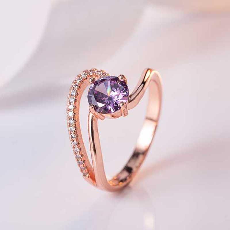 Sace Gems Классическое кольцо из медного сплава с цирконом, женские ювелирные изделия, свадебный подарок для вечеринки