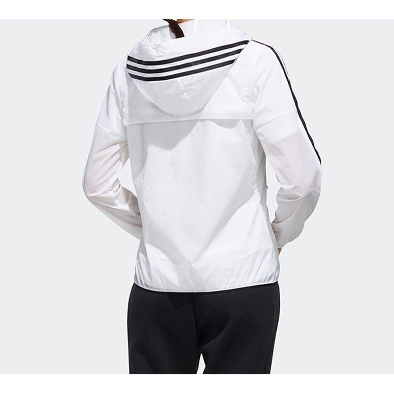 adidas Ветровка 3S Повседневная тканая куртка Женские куртки Белые FT2881