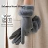 Keep Warm Women Gloves Touchable Screen Full Finger Gloves New Winter Gloves  Cycling Driving