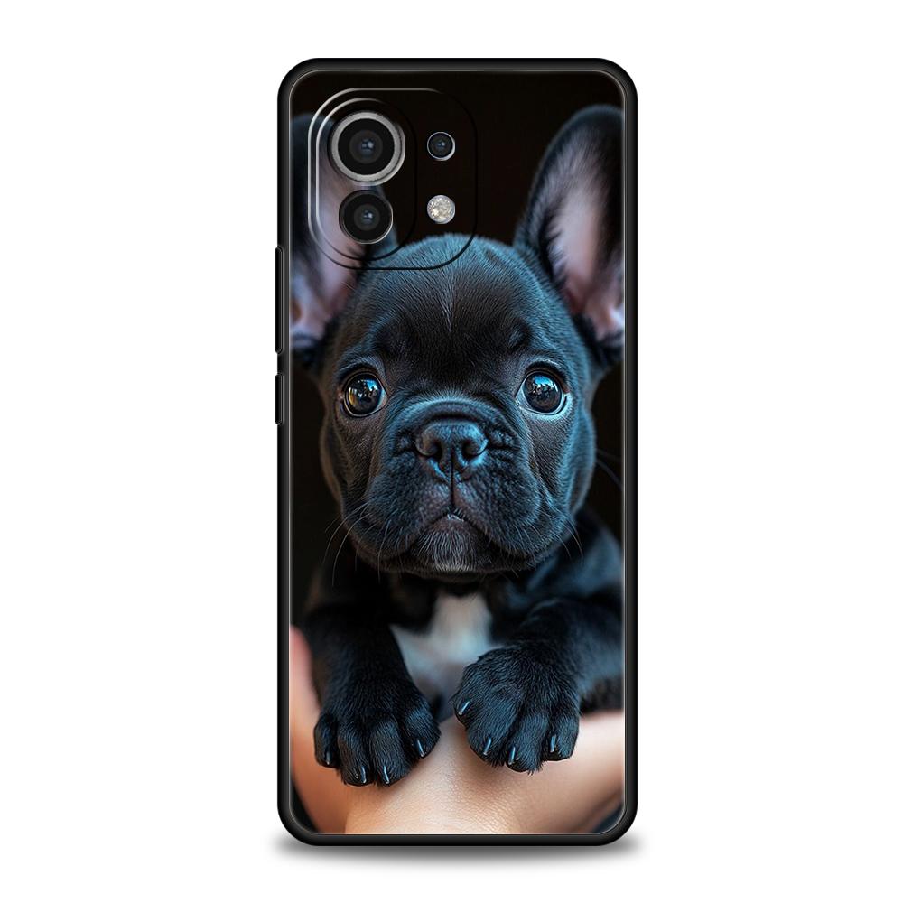 Чехол для телефона для Xiaomi 15 14 13 12 Lite 14T 13T 12T Pro Poco X7 X6 X5 X4 X3 NFC F7 Ultra F6 Pro Мягкий чехол Французский бульдог Собака Питомец