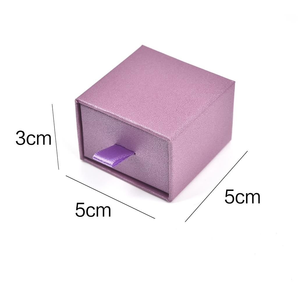 Drawer Jewelry Packaging Box Pull Out Necklace Ring Earring Bracelet Storage Organizer Display Gift Box 5 * 5 * 3cm
