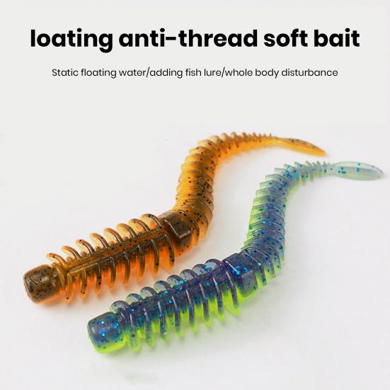 10 шт., мягкие приманки, яркие цвета, гибкие, сильная плавучесть, устойчивые к укусу, плавающие приманки с имитацией червя, рыболовные аксессуары