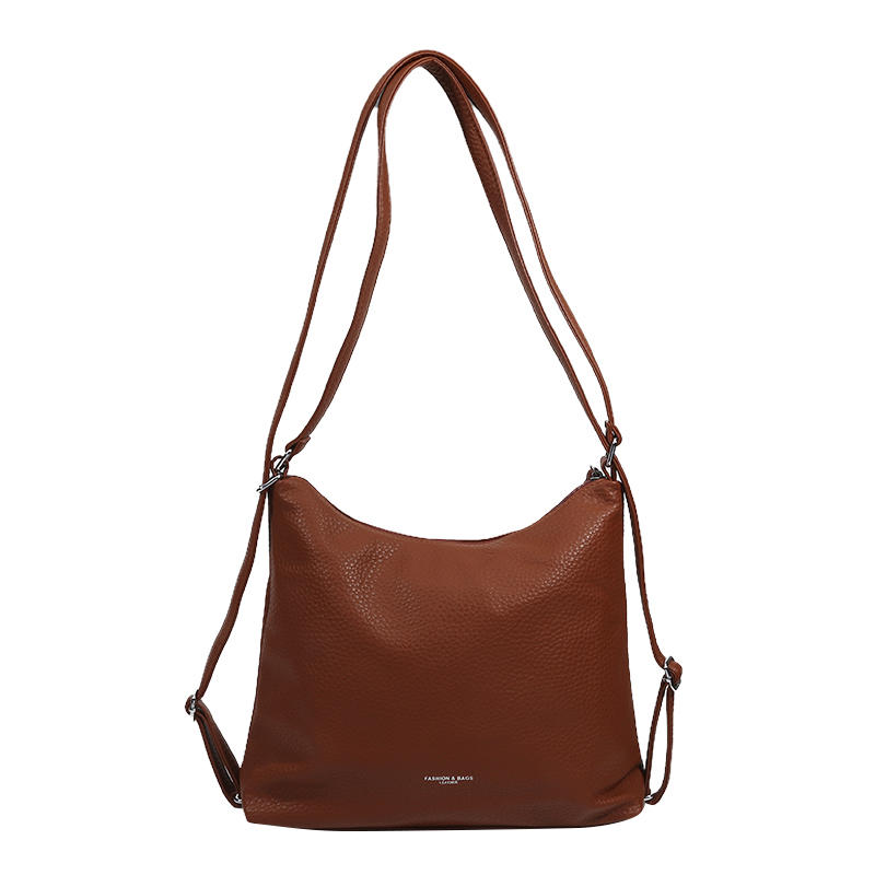 Модная кожаная сумка-тоут для женщин, трендовая простая универсальная сумка через плечо большой емкости, однотонные цветные сумки, сумки-мессенджеры