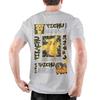 Retro Pokemoned Pichu Pikachu Raichu T Shirt Men's Crewneck Short Sleeve Tops Shirts Cotton Summer Tops