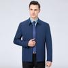 Men's Civil Servant Cadre Uniform Lapel Jacket Men's Spring New Middle-aged Dad's Business Iron-free Jacket