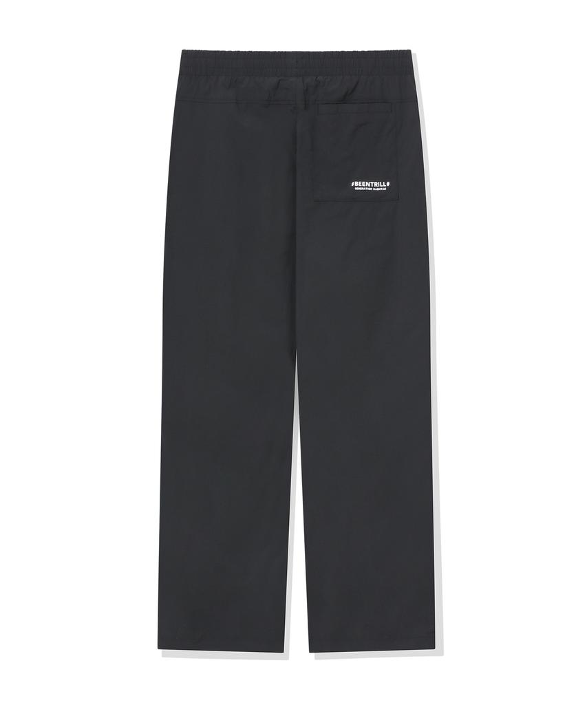 BEENTRILL Essentials Прямые спортивные брюки с маленьким вышитым логотипом (черный)