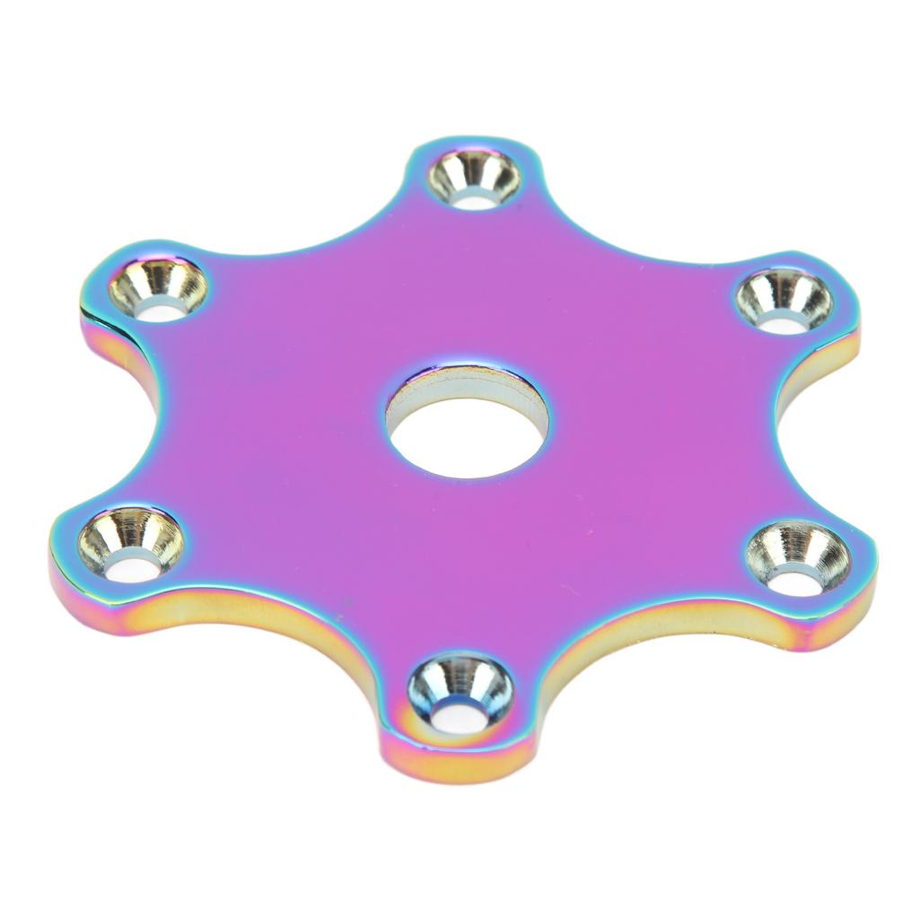 75MM Steering Wheel Horn Button Cover Hexagonal Horn Push Button Plate Kit Universal for 6 Bolts