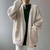 Spring and Autumn Women's Coat Sweater Cardigan Women Lazy Wind Single-Breasted Knitted Cardigan Women Solid V-Neck Cardigans Female