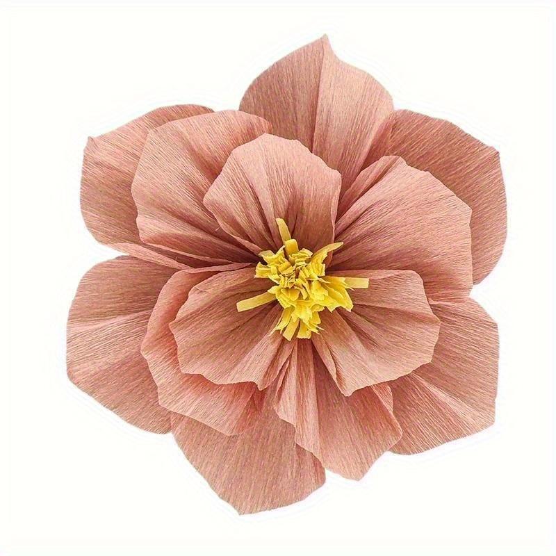 Набор из 12 шт./3 шт. цветов из гофрированной бумаги ручной работы - Реалистичный настенный декор для свадеб, Рождества, новогодних украшений и дней рождения