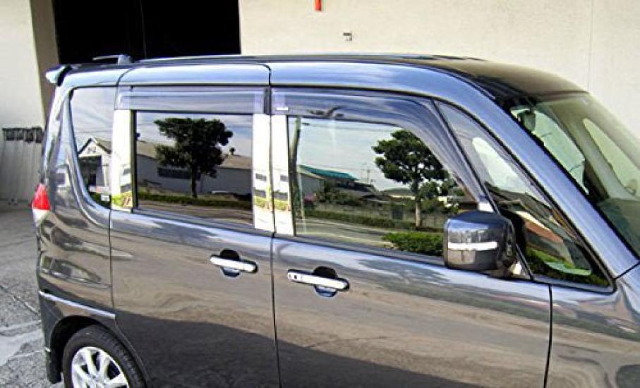 BRIGHTZ Stainless Steel Plated Pillar Panels for Toyota Solio MA15S with Visor for and Ultra-Mirror (10-Piece Set) (PIL-SIL-236) MA, MA15, A15,