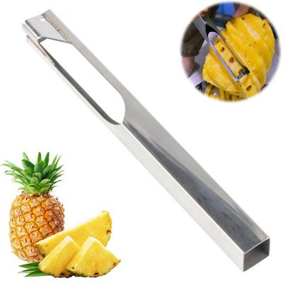 Инструмент для чистки ананаса Нержавеющая сталь Слайсер и сердцевина для ананаса Эргономичная ручка Удалитель глазков ананаса Портативный инструмент для удаления сердцевины фруктов для кухни