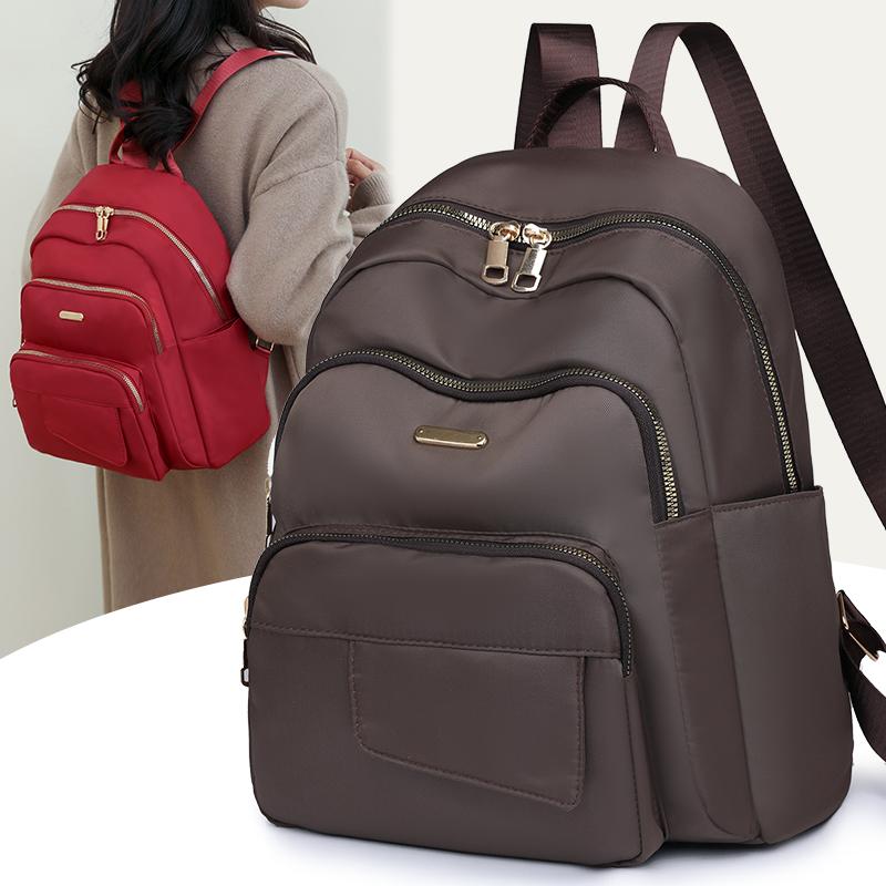 Многофункциональный нейлоновый рюкзак для женщин, простые рюкзаки для отдыха, модные дорожные сумки через плечо большой емкости для женщин, новые школьные сумки