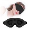 3D Contoured Sleep Cover Memory Foam Eye Cover with Adjustable Strap Light Shield Breathable Night Sleep Cover for Travel