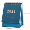 Английский 2026 Маленький настольный календарь Отображение месяца и даты Ежемесячный планировщик Праздник Весны