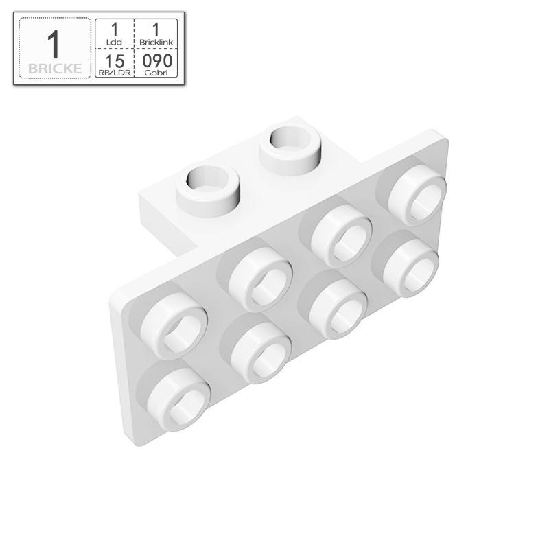 BRICKE 1x2-2x4 Кронштейн, Совместим с строительными блоками Lego 93274/21731