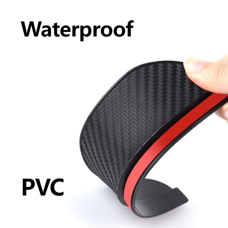 2 шт. черное универсальное зеркало, козырек от дождя, дымозащита, боковое зеркало заднего вида, козырек от дождя, бровей, углеродное волокно, зеркало заднего вида, козырек