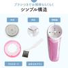 OHM Electric Lint Remover, Electric, Battery-Operated, Lint Remover, Large, 48mm Outer Blade, Cross Guard, Safety Switch, Pink, KAJ-KE515R 08-3313