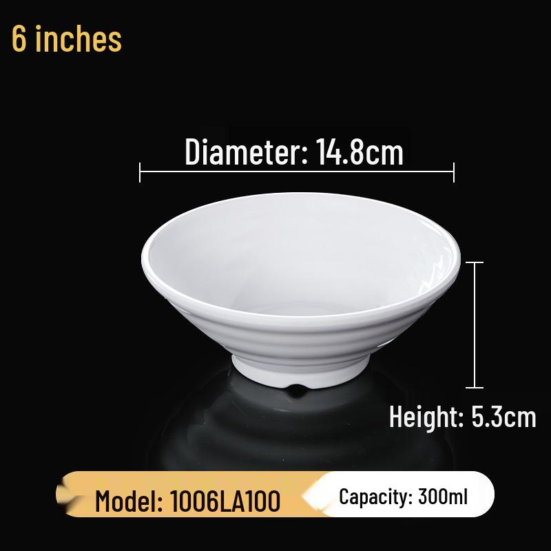 Набор квадратных меламиновых мисок: Идеально для хот-пота, соусов, риса, каши и супа - для коммерческого и ресторанного использования.