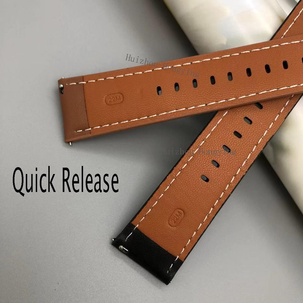22мм Ремешок для часов из синтетической кожи для Samsung Galaxy Watch 3 45мм Стильный для повседневных аксессуаров для умных часов Спортивный ремешок для часов