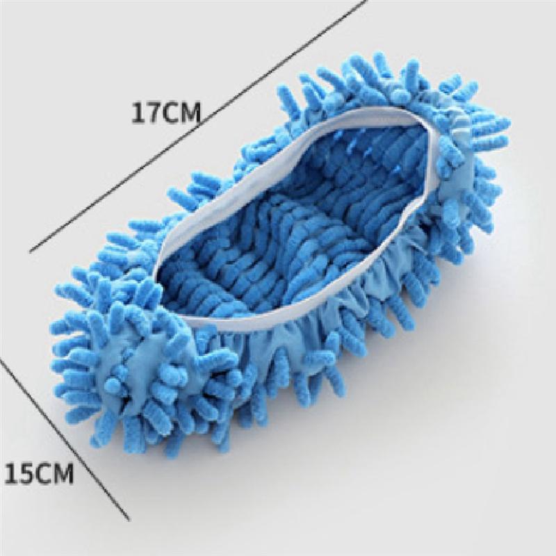Practical-Shoes Covers Dust Duster Washable Mop Slippers Shoes For Floor Cleaning Chenille Dust Mop Slippers Foot Socks Mop Caps