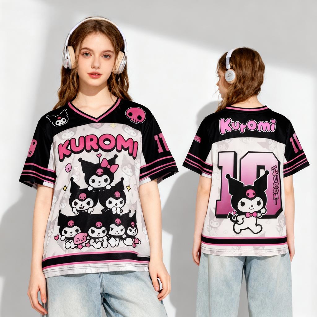 Fan-style soccer jersey, sweet and cool summer T-shirt, plus size adult casual sports T-shirt.