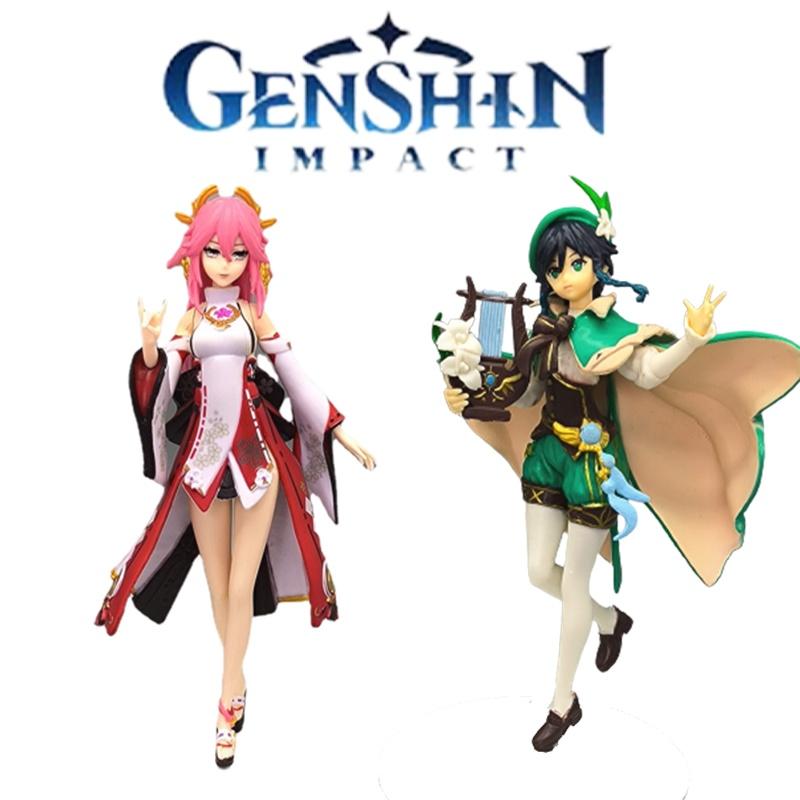 Оригинальные фигурки Genshin Impact Венди и Байли 19 см и 18 см 153 г и 190 г