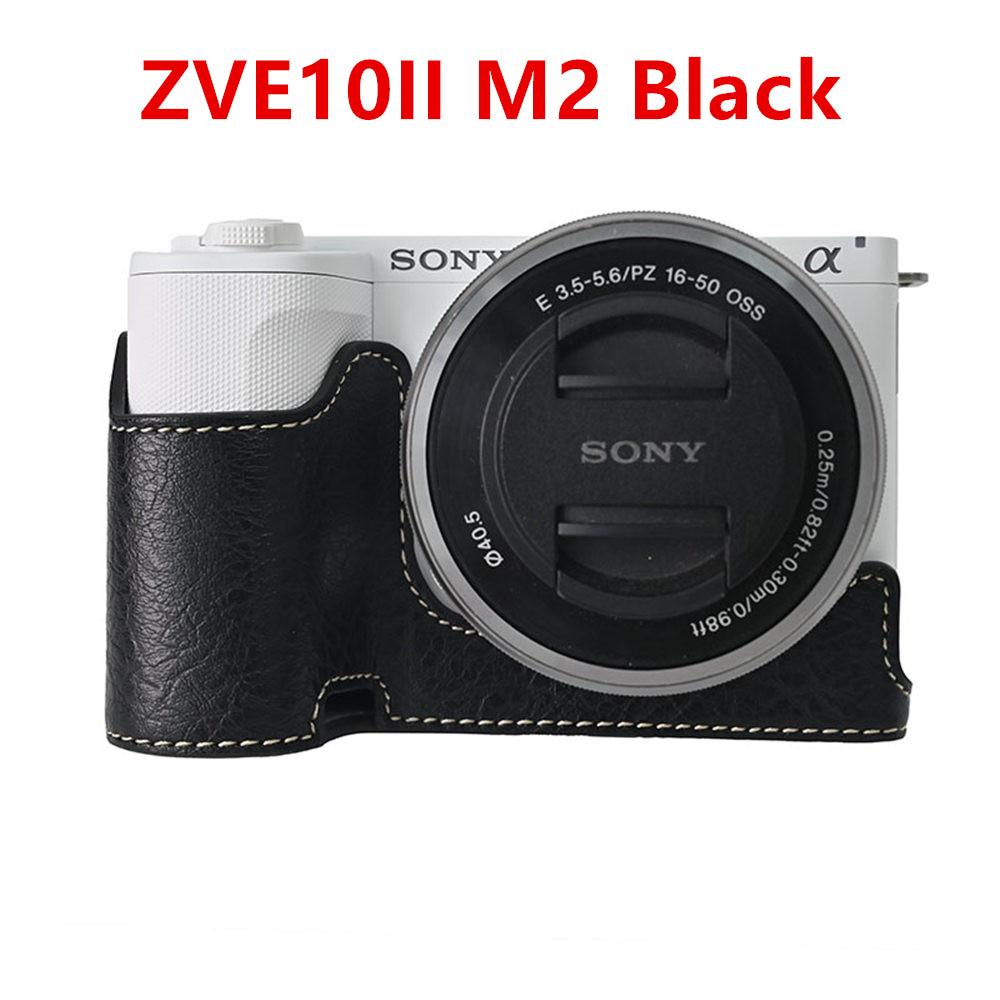 Получехол для камеры для Sony A6700 A6400 A6300 A6100 A6000 ZVE10 ZVE10II ZVE10M2 A7R5 A7CII A7C2 Крышка с открывающимся дном Искусственная кожа