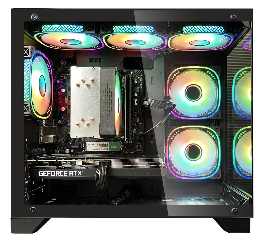 Игровой ПК Ryzen 7 5700X RTX4060Ti Память 16 ГБ NVMe SSD 1 ТБ Windows11Pro WPS Office Mini Tower Настольный компьютер GDDR6 G6 [NEWLEAGUE] / / / / /