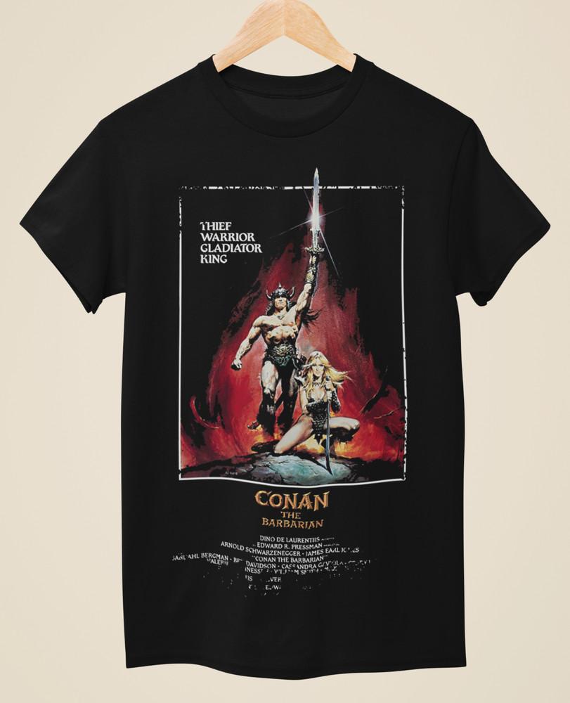 Conan The Barbarian Movie Poster Inspired Unisex Black T-Shirt