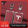 Автомобильная наклейка Tesla Модная для автомобиля Сплав цинка Умная NFC-карта Чехол-брелок Защитная оболочка Брелок Аксессуар для стайлинга авто Для Tes