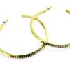 [L7644] - Gold 'Choreography' Hoop Earrings Ø 50 Mm